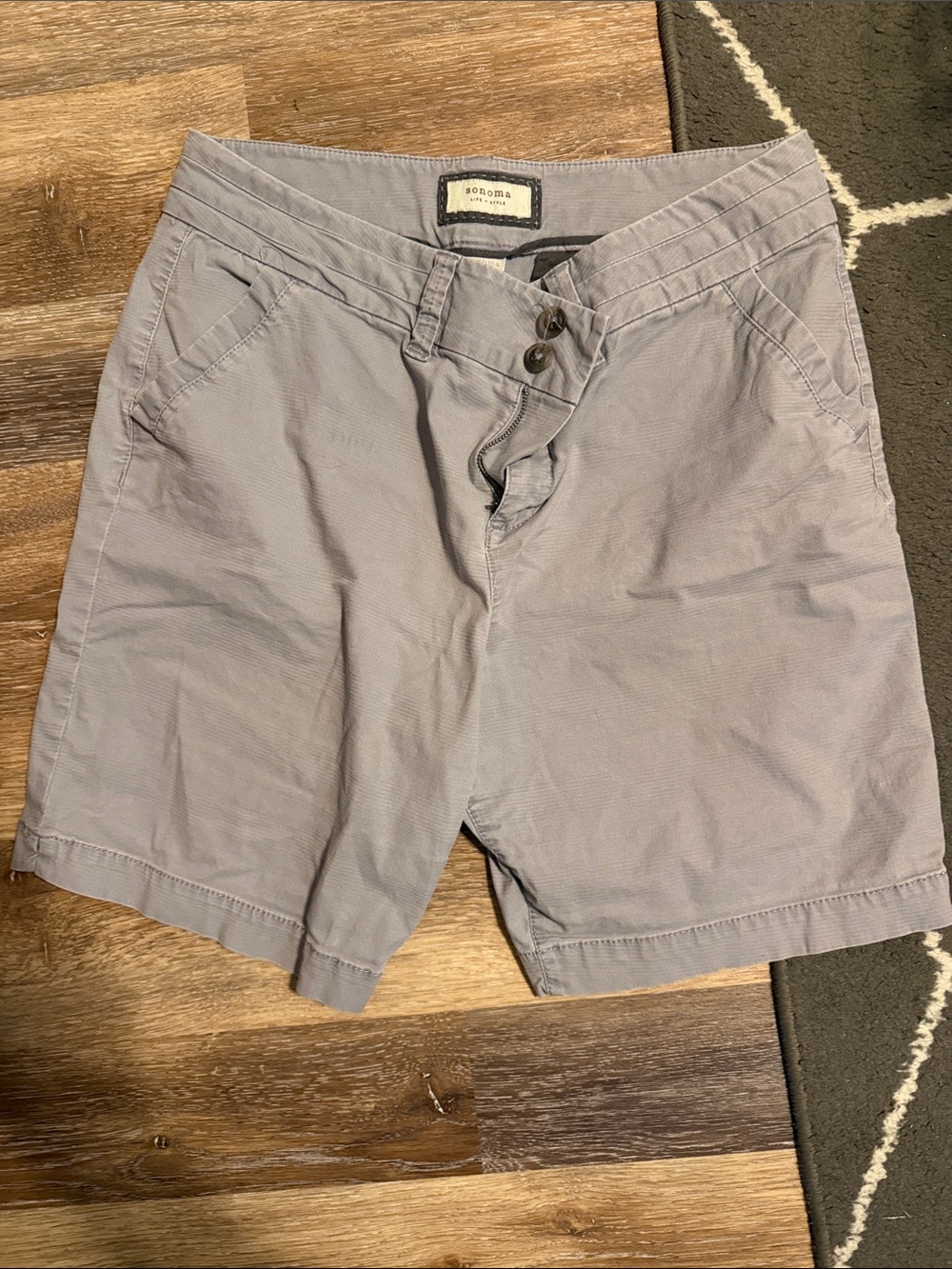 Sonoma Gray Casual Women’s Bermuda Shorts